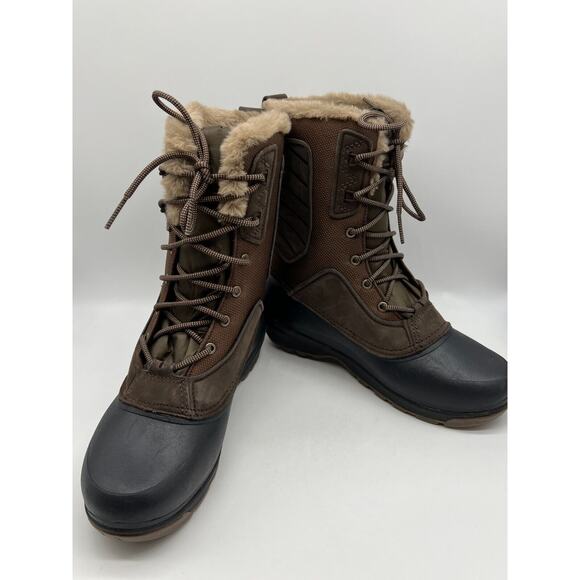 The North Face Shellista IV Mid NF0A5G2NZN3 Women's Brown Boots Size 10 - Picture 5 of 12